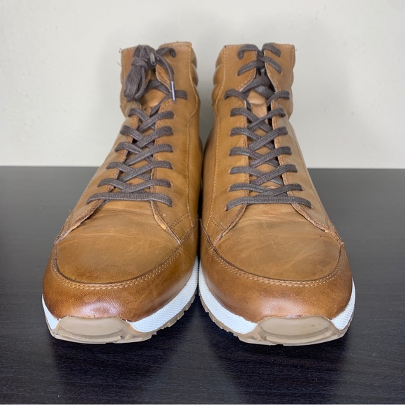 Bacco Bucci Studio Leather High Top Casual Sneaker Shoe - Picture 5 of 12